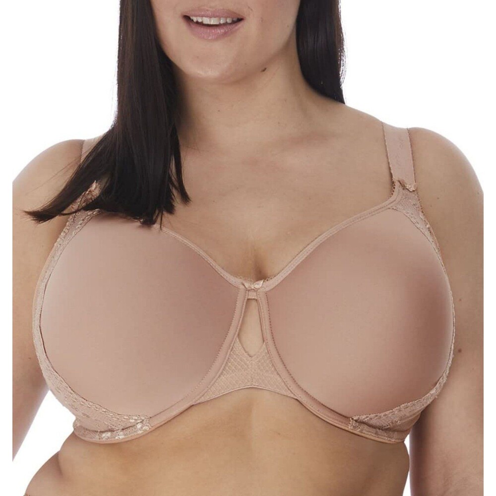 Elomi Women's Plus Size Underwire Full Cup Banded Bra 40K Fawn NWT